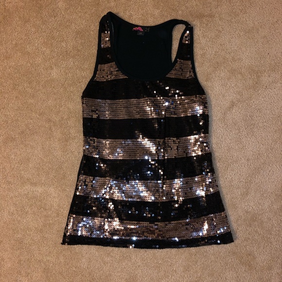 Forever 21 Striped Sequin Tank Top - Picture 5 of 5
